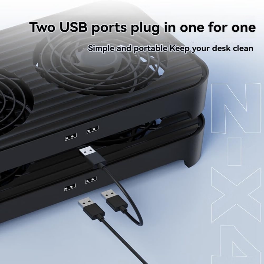 GLINK Z-X4 Router Cooling Base, Dual 140mm Fan Rack, USB Interface for ...