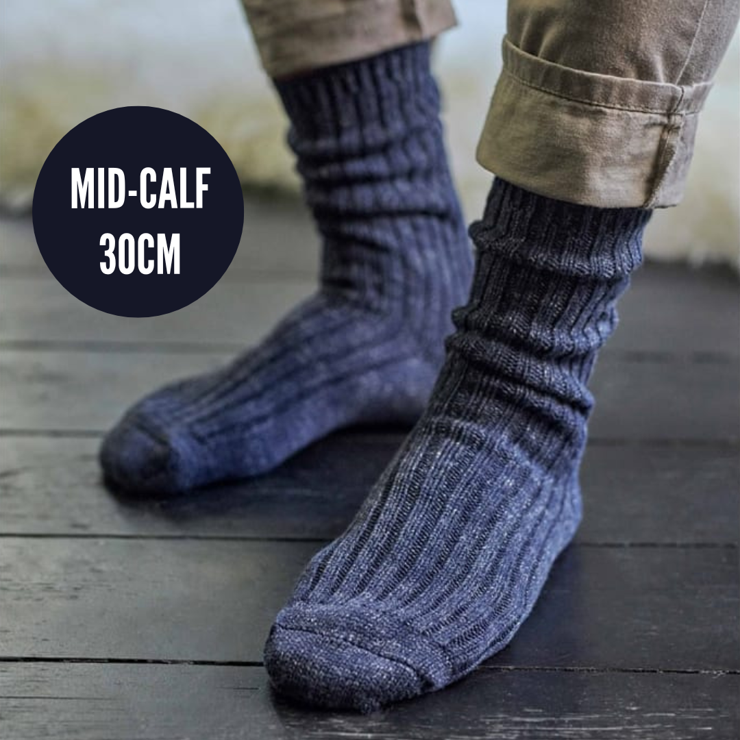 MEN EXECUTIVE RIBBED KNEE CALF HIGH SOCK PLAIN WORK LONG SOCKS STOKING ...