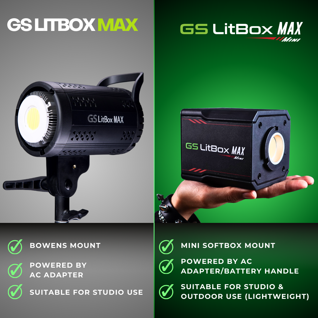GS LitBox Max Mini 120w Mini COB LED Studio Light for Live Stream and ...