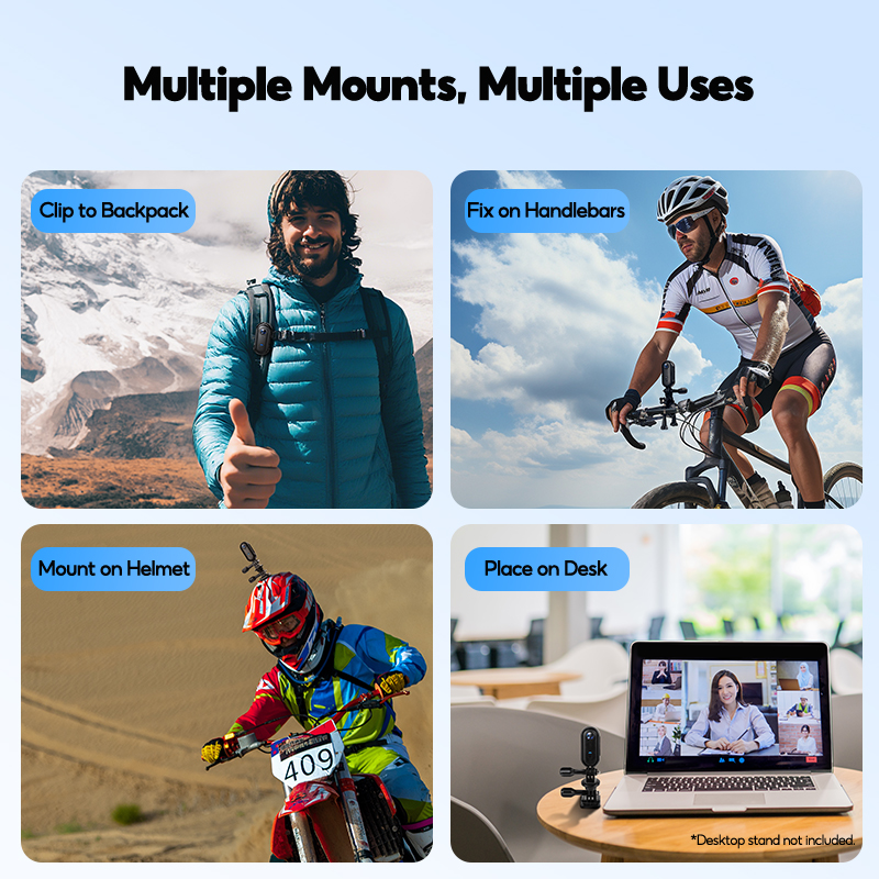 4K Action Camera Portable Waterproof 360° Video Digital Sports Camera ...