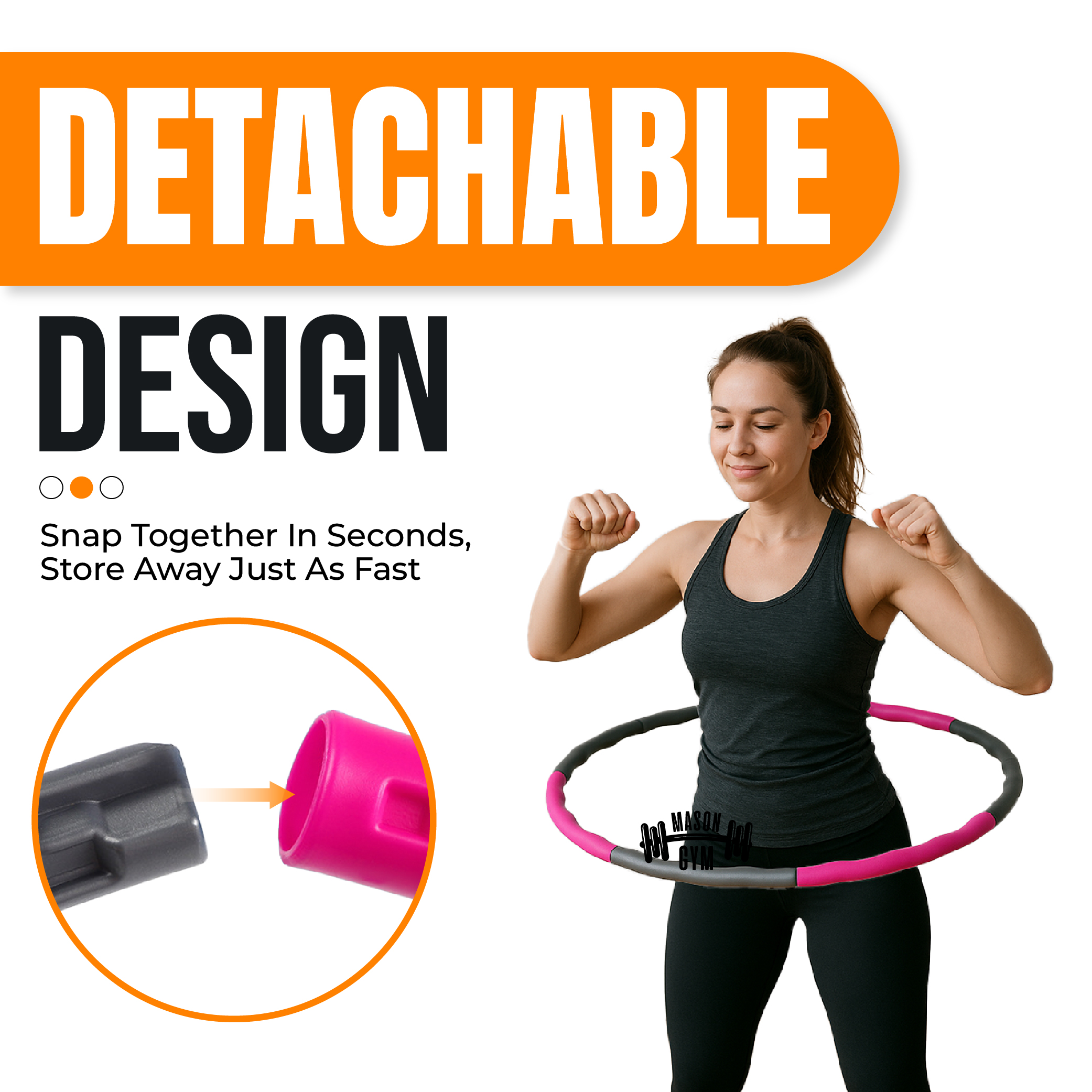 Hula Hoop Fitness Adult Hula Hoop Slimming Exercise Equipment Weight ...