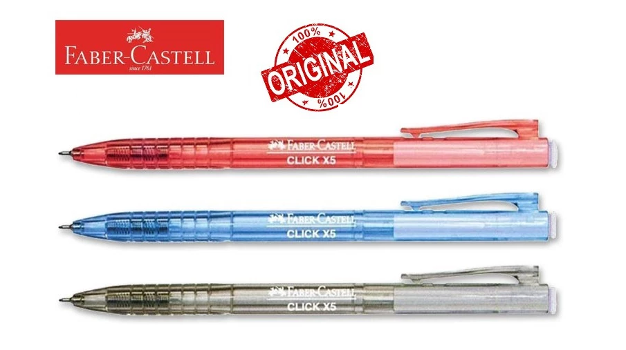 Faber Castell Click X5 Click Ball Pen | Shopee Malaysia