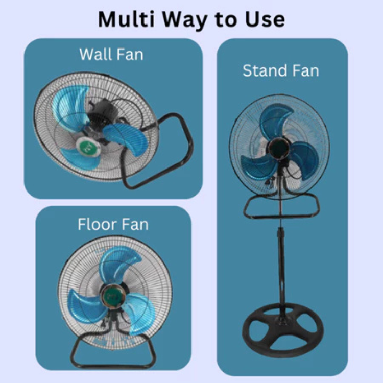 TechnHome 18 Inch 3 In 1 Kipas Industri 60W 3 Blade Industrial Fan ...