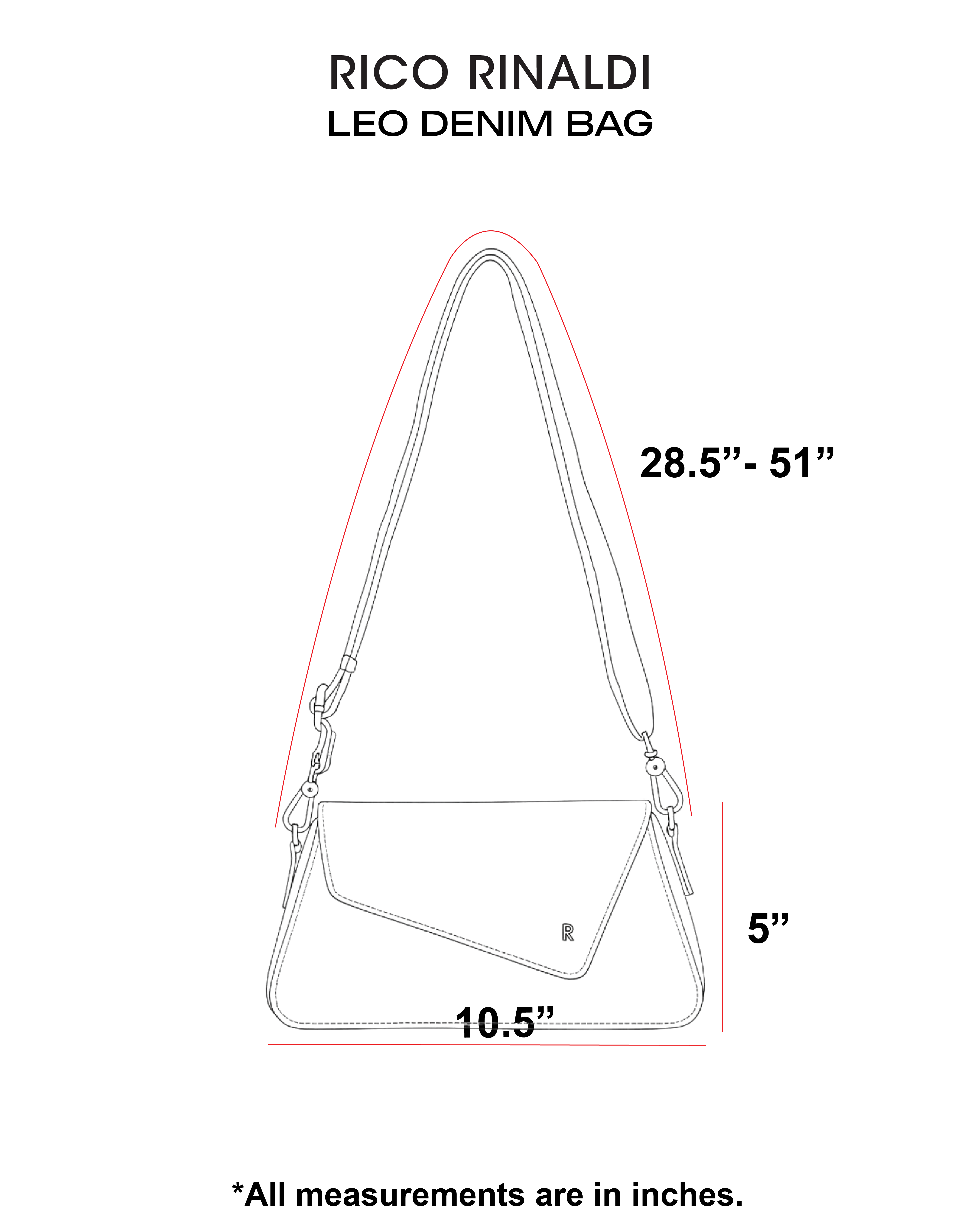 Rico Rinaldi - Leo Denim Bag compact and spacious | Shopee Malaysia