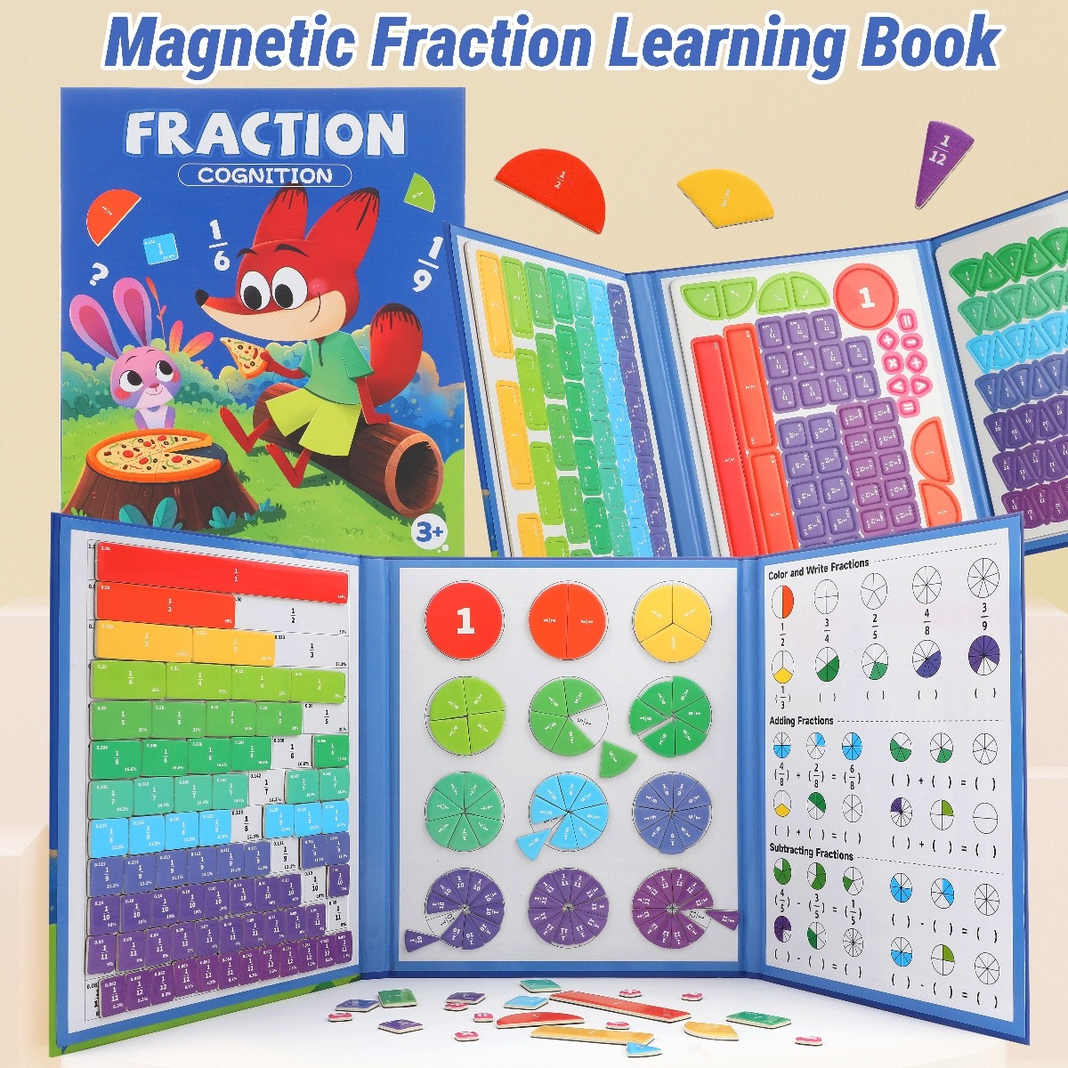 Oni Magnetic Alphabet Book ABC Letter Number Magnet Book Spelling Game ...