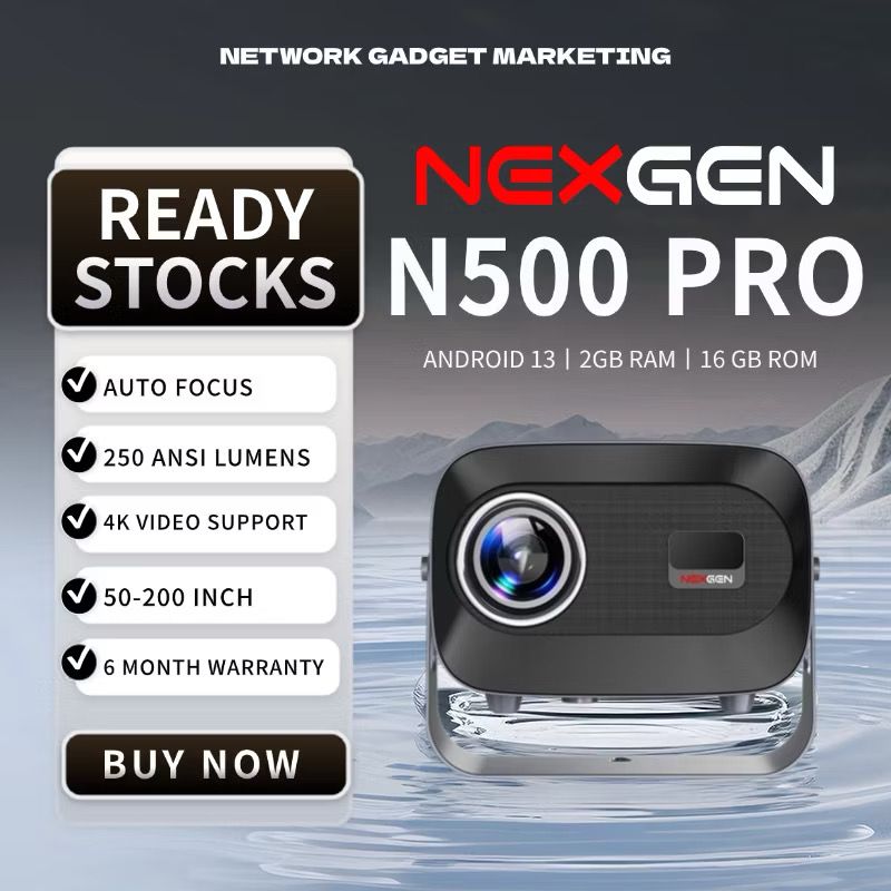 NexGen Portable Projector Bluetooth 5.0 Android system | Shopee Malaysia