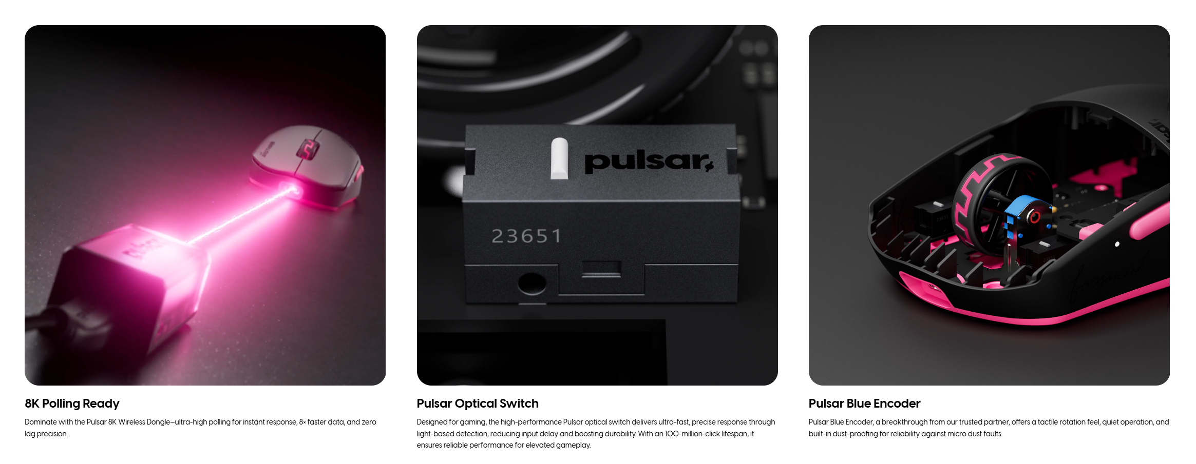 Pulsar Pro Series Susanto-X Gaming Mouse Symetrical Shape / 18H Battery ...