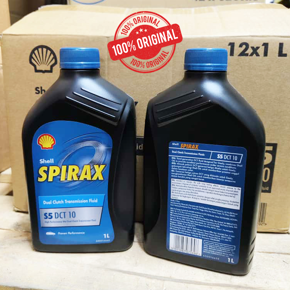 ORIGINAL SHELL SPIRAX S5 DCT 10 DUAL CLUTCH TRANSMISSION FLUID 1L FOR ...