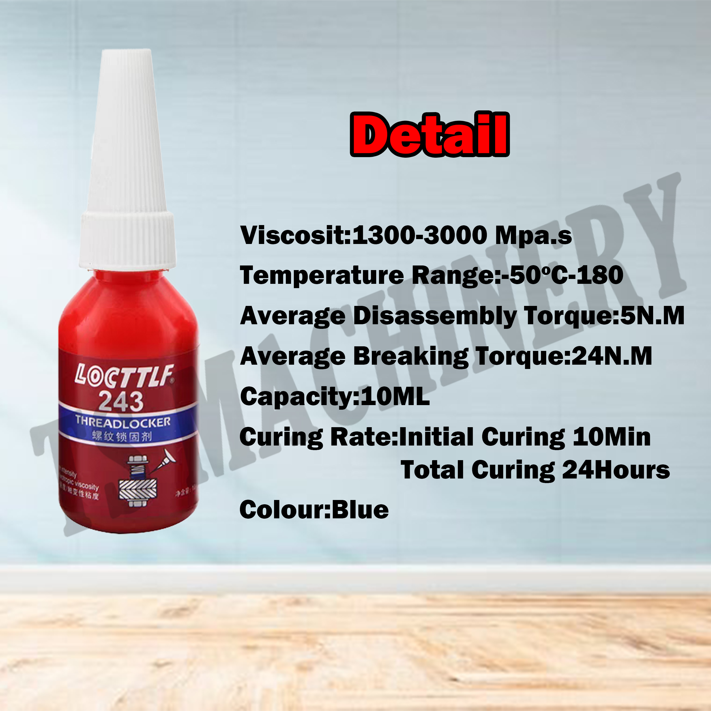 [𝐎𝐫𝐢𝐠𝐢𝐧𝐚𝐥]Locttlf Thread locker 222 243 271 10ml Screw Glue Anaerobic ...