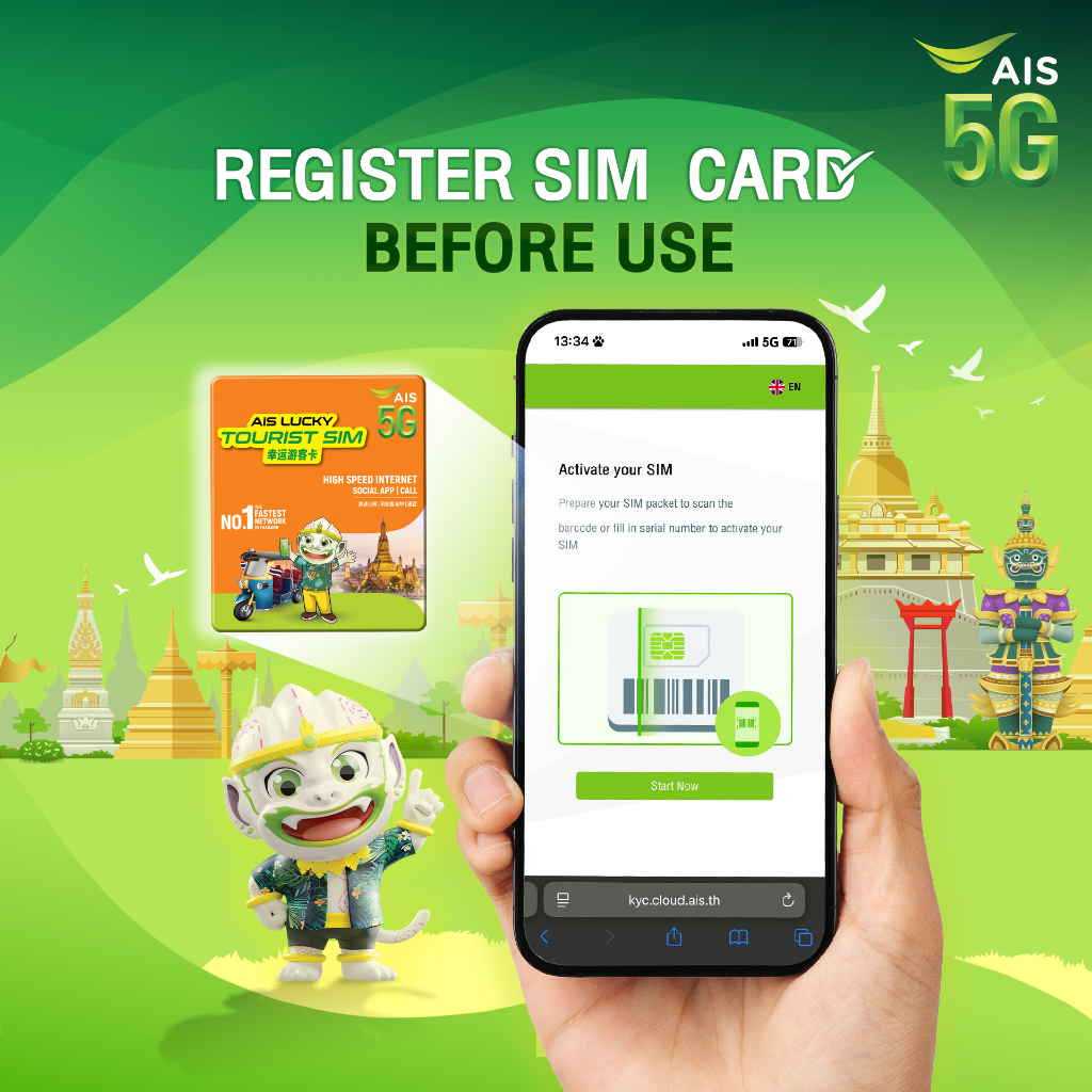 【Thailand SIM Card】【7Days Unlimited Data】【5G High Speed Data】【Thailand ...