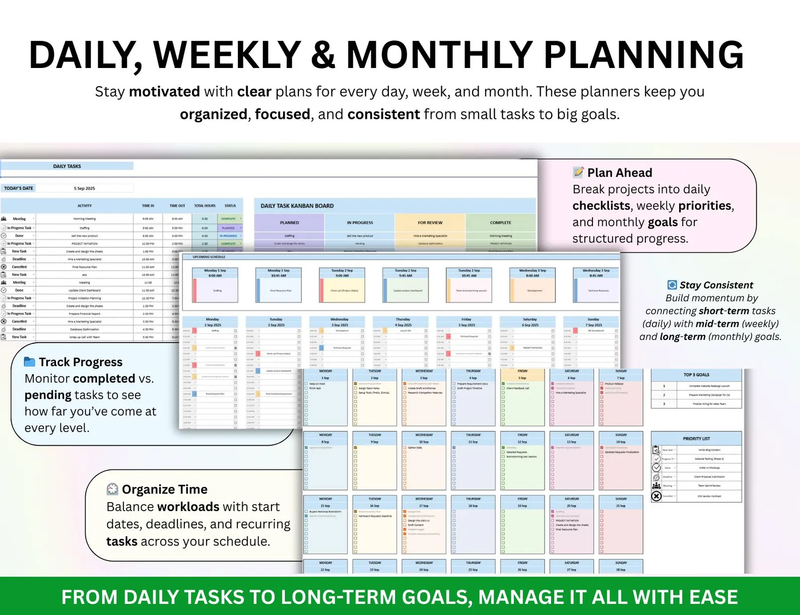 Project Management Spreadsheet Team Project Task Tracker Google Sheets ...