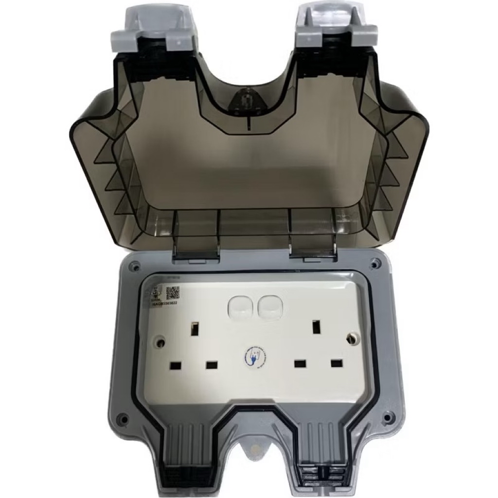 ️IP66 USB ️ Waterproof Dustproof Outdoor 2 Gang 13A Electrical Power ...