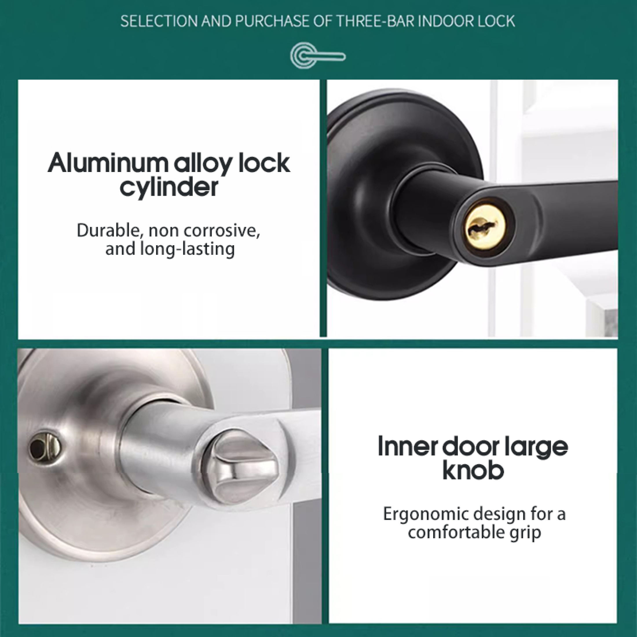Door Lock Set Tubular lever entrance door lock knob set room Door Lock ...