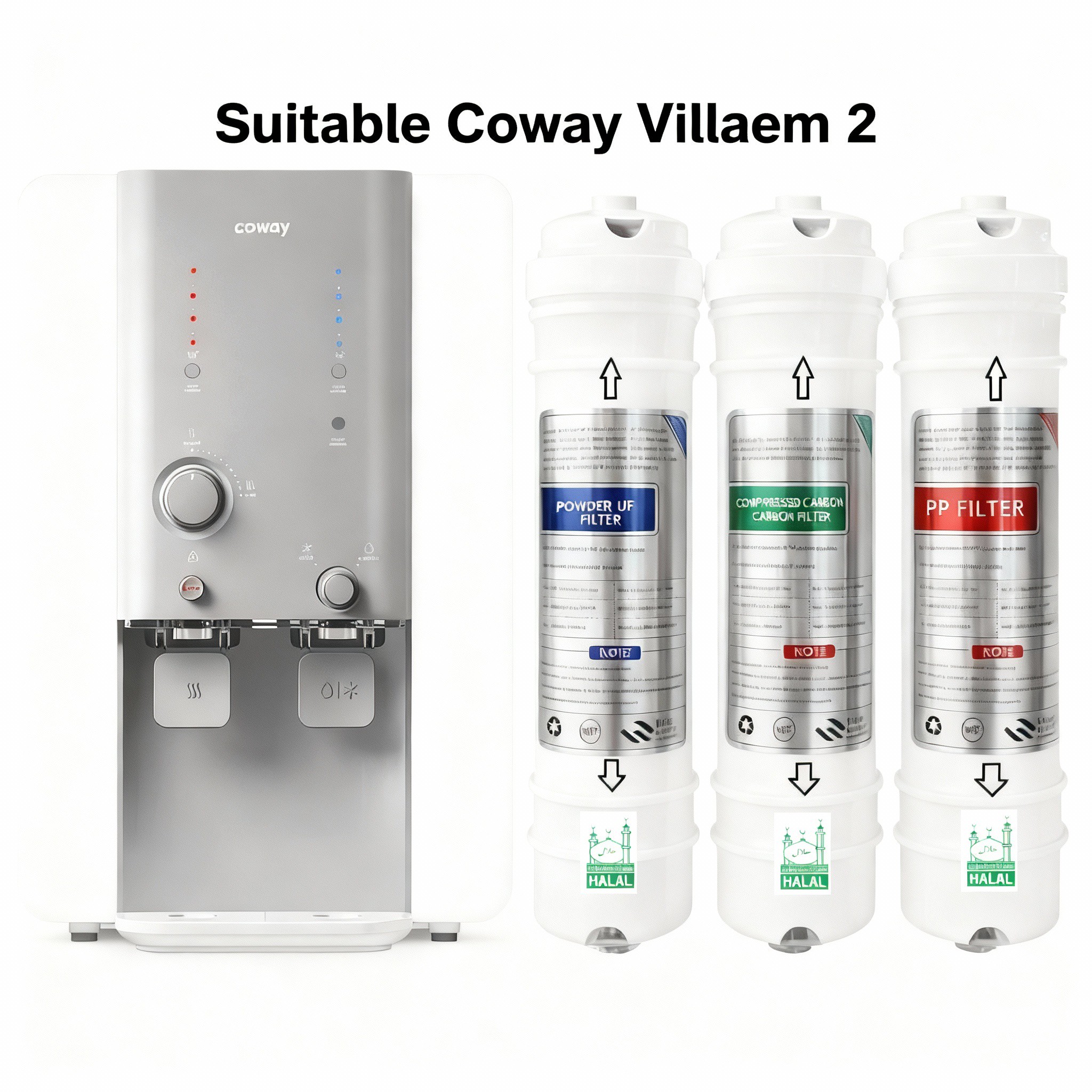 Coway Villaem Water Filter Original Korea OEM Halal Compatible Penapis ...