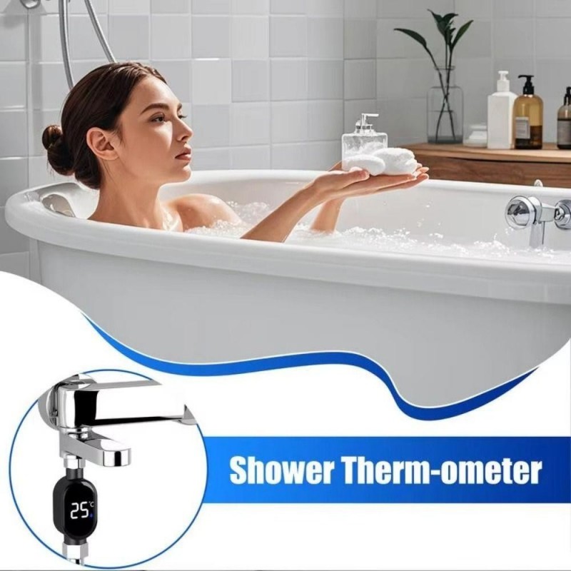 Stainless-Steel Precise Measurement Water Temperature Gauge LED Display ...