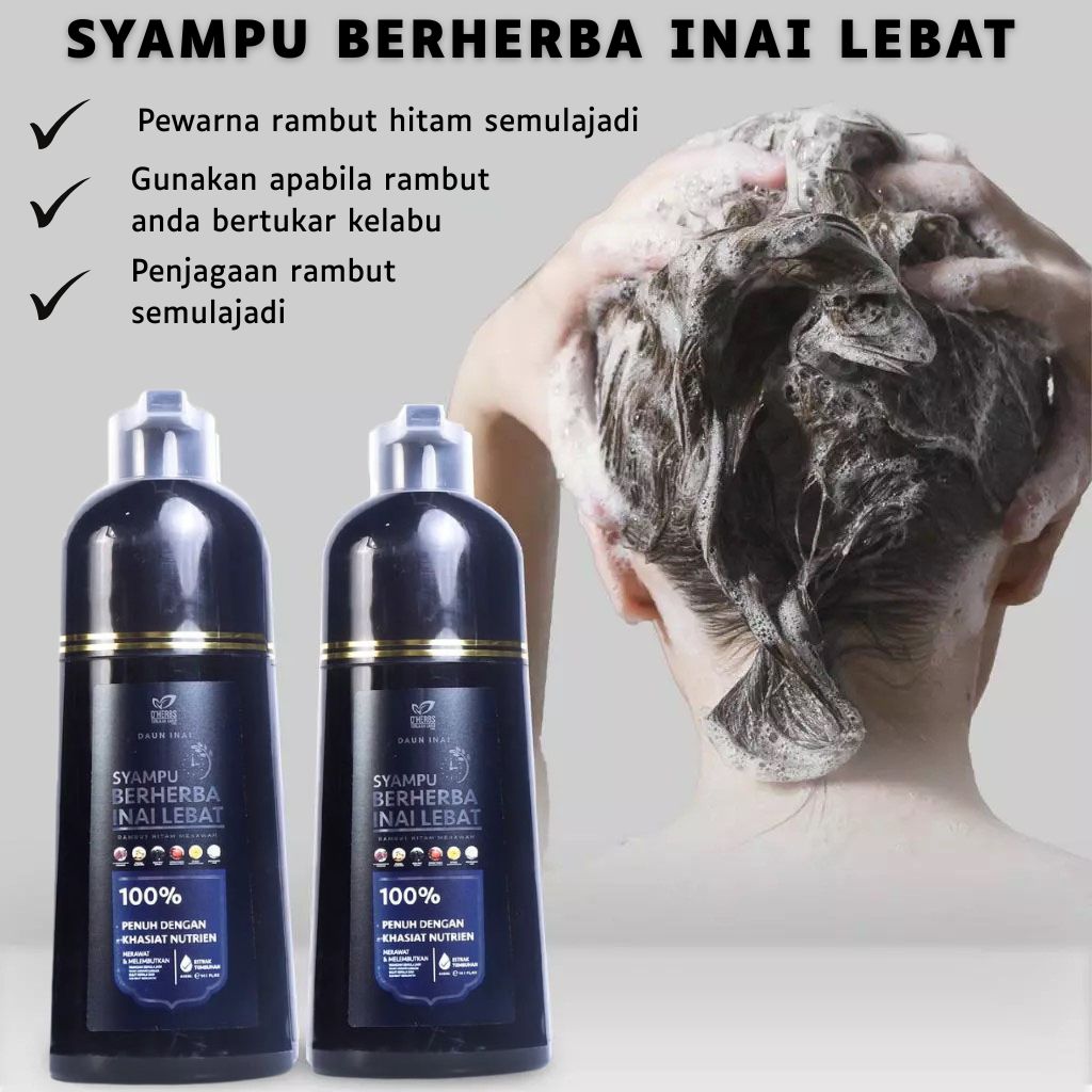 Syampu Herba Inai Lebat Penyelesaian Pantas Untuk Rambut Beruban ...