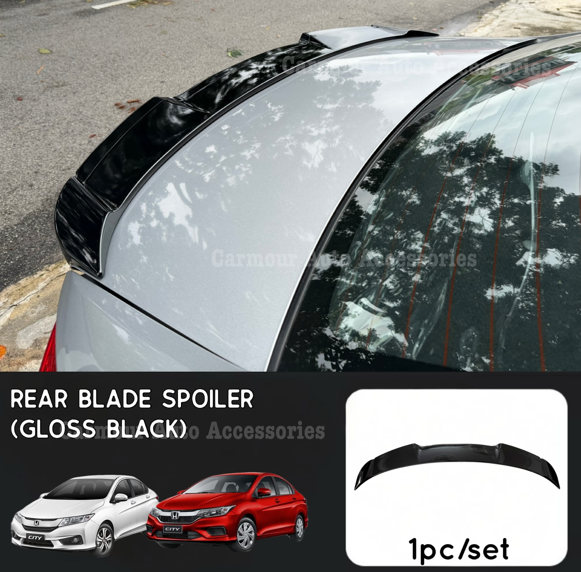 Honda City GM6/FL 2014-2019 Blade Style Spoiler Rear Ducktail Spoiler ...