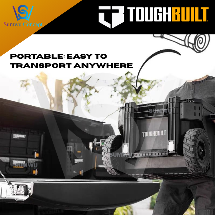 TOUGHBUILT StackTech Drawer Rolling Locking Box System Toolbox Storage ...