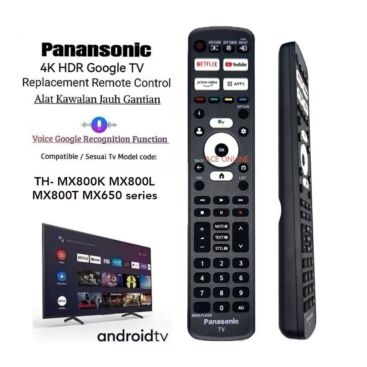 PANASONIC 4K HDR Google TV REMOTE CONTROL PN-V14( RC731P ) WITH ...