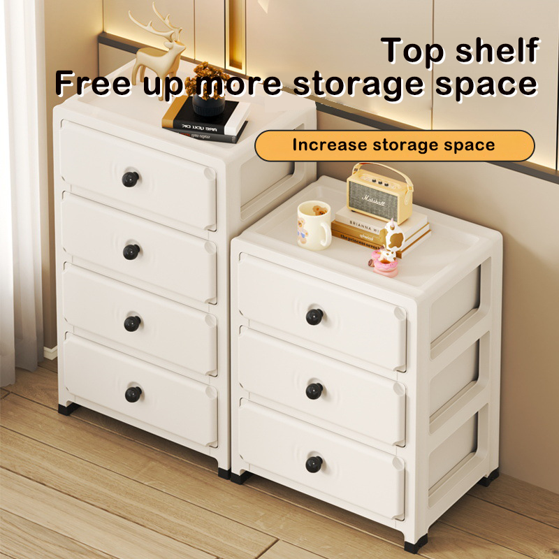 Multi-Layer Drawer Storage Cabinet 35cm Coffee Cream Color Domestic ...