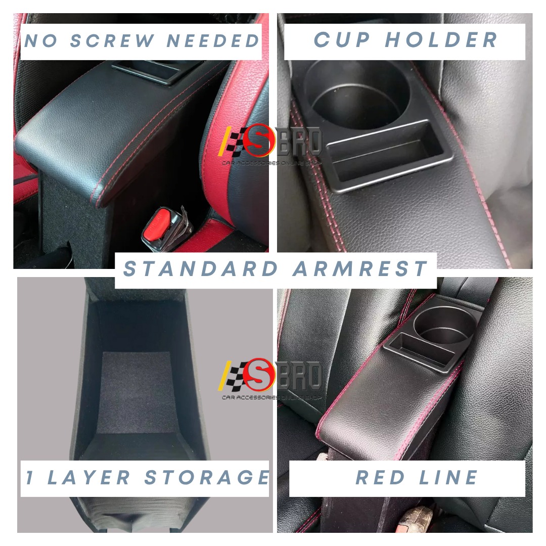 Car Arm Rest Armrest Console Box For Perodua Aruz /Axia / Alza / Viva ...