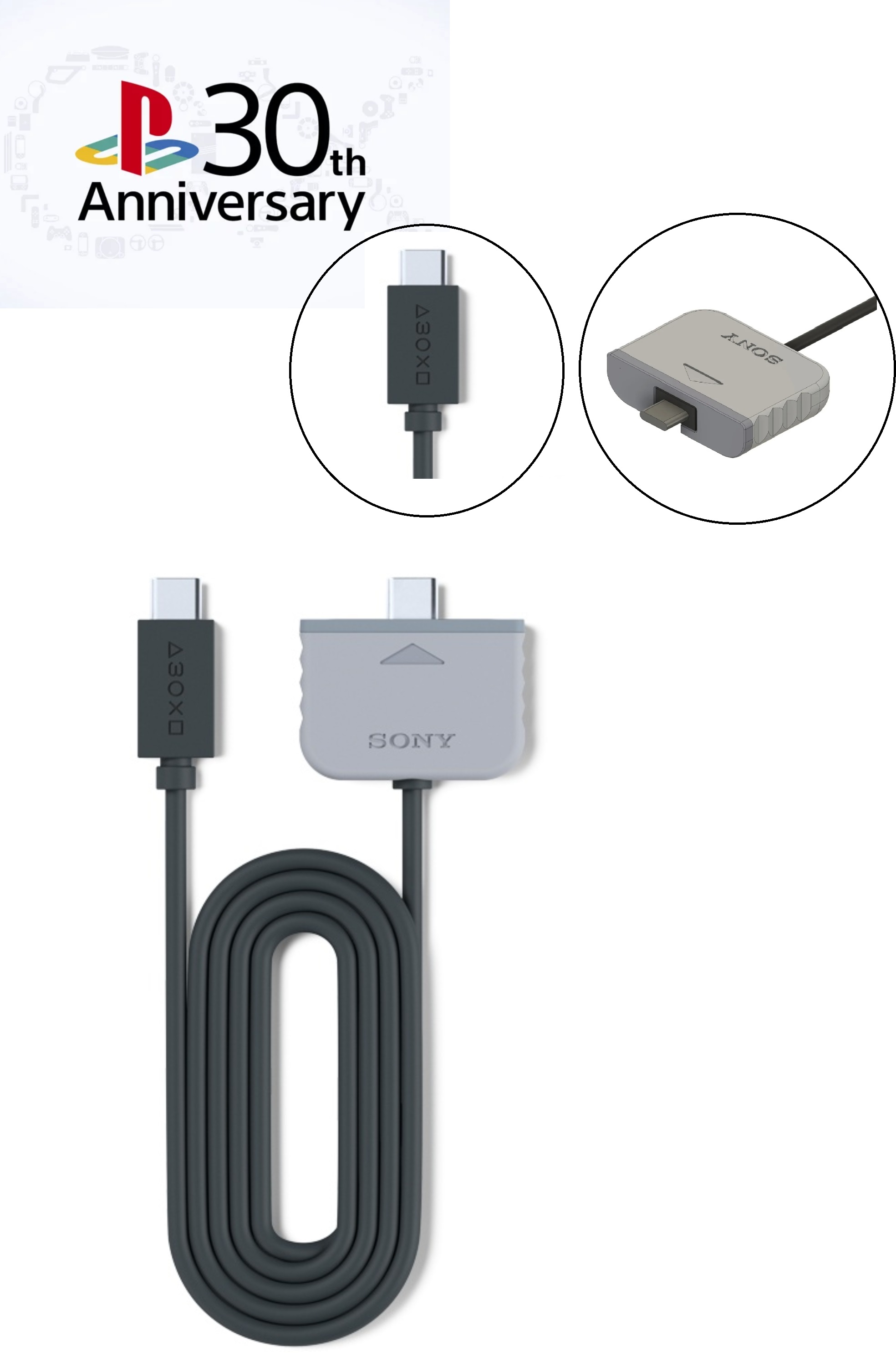 Sony Official PS5 Controller Grey 30th anniversary Type-C USB Charging ...