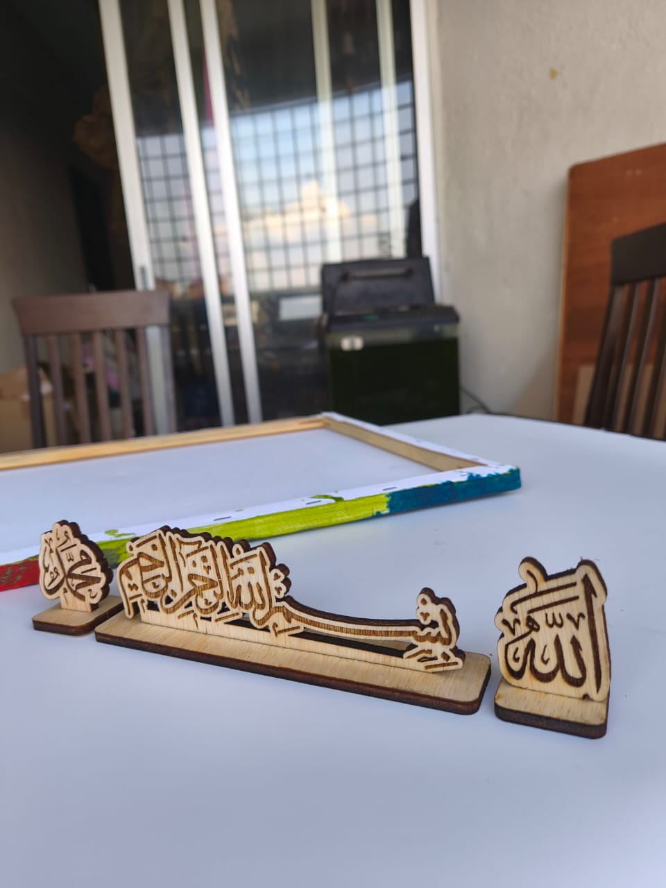 plat zikir Bismillah, Lailahaillallah, Allah, Muhammad, ukiran laser ...