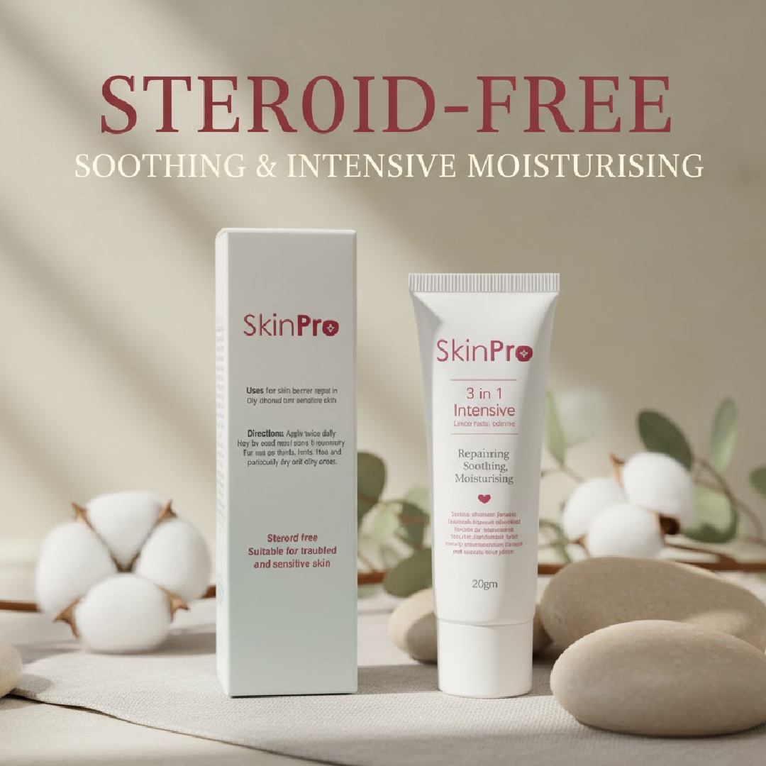 SkinPro 3 in 1 Intensive Cream 100g | Steroid-Free Moisturizer for ...