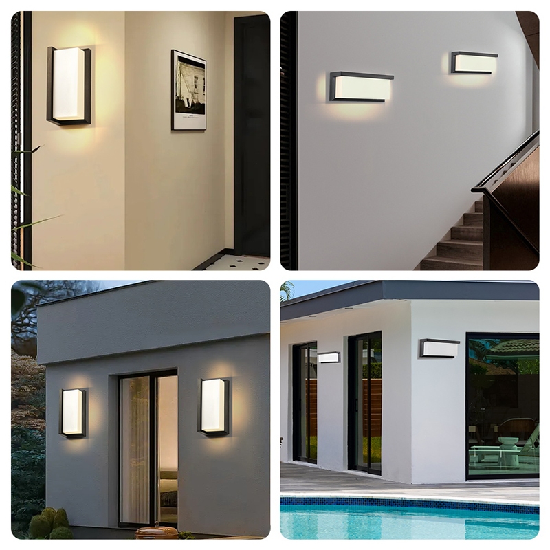 Outdoor Waterproof LED Wall Light Lampu Dinding Kalis Air Lampu Effect ...