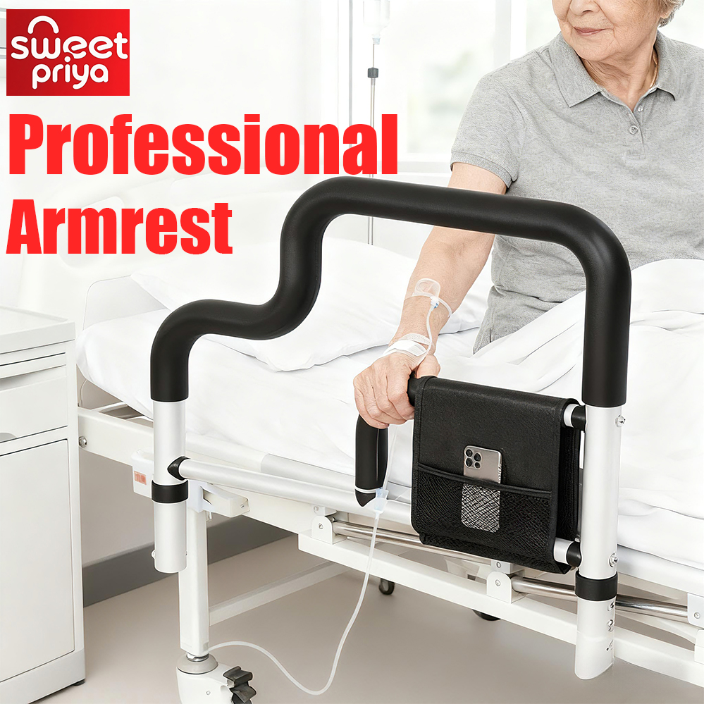 Bed Guard Rail For Patient Safety Handle Get Up Assistive Bedside ...