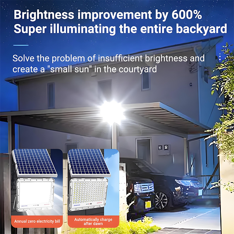 25000W LED Solar Spotlight Intelligent Lampu Solar Light Outdoor ...
