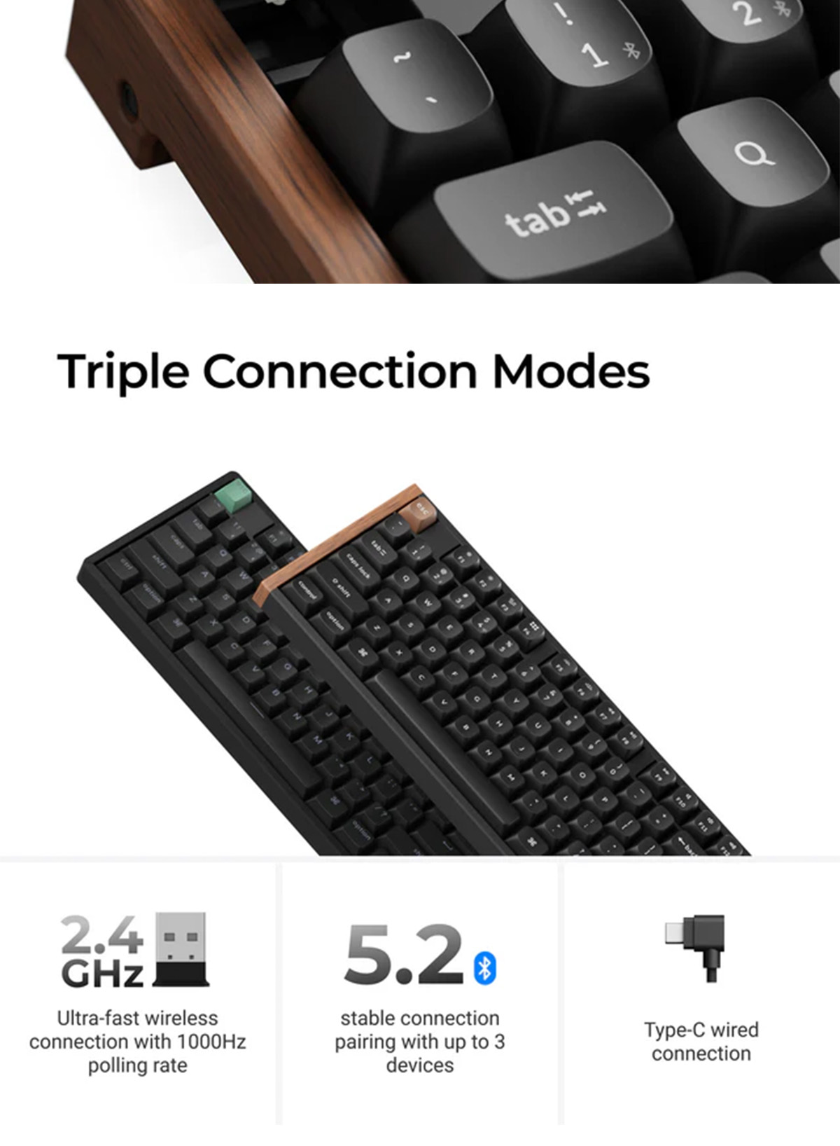 [New] Keychron K10 HE Wireless Magnetic Switch Custom Keyboard | 100% ...