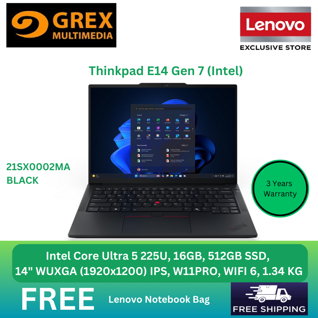 Lenovo ThinkPad E14 Gen 7 21SX0002MA Laptop (Intel Core Ultra 5 225U ...