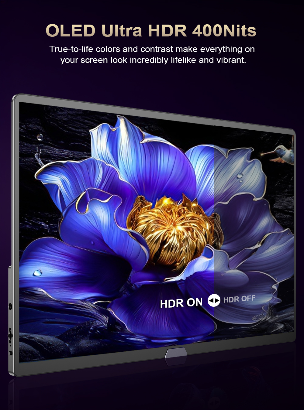 UPERFECT OLED 4K UColor O Pure Portable Monitor 15.6 Inch Dislpay ...