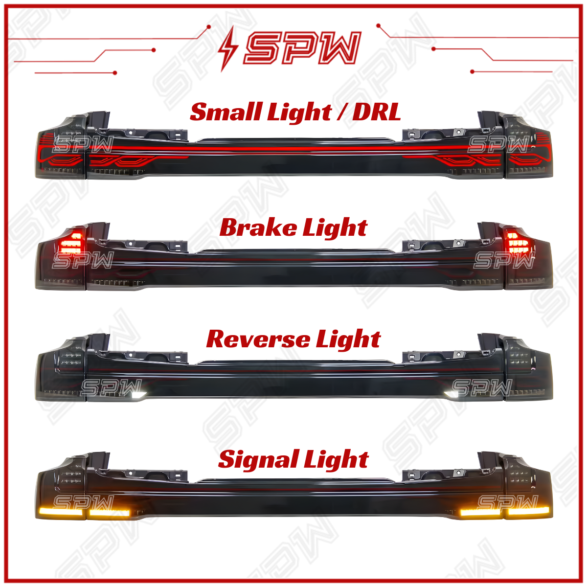 Toyota Innova Zenix (2023-2025) V3 Tail Lamp Tail Light Rear Garnish ...