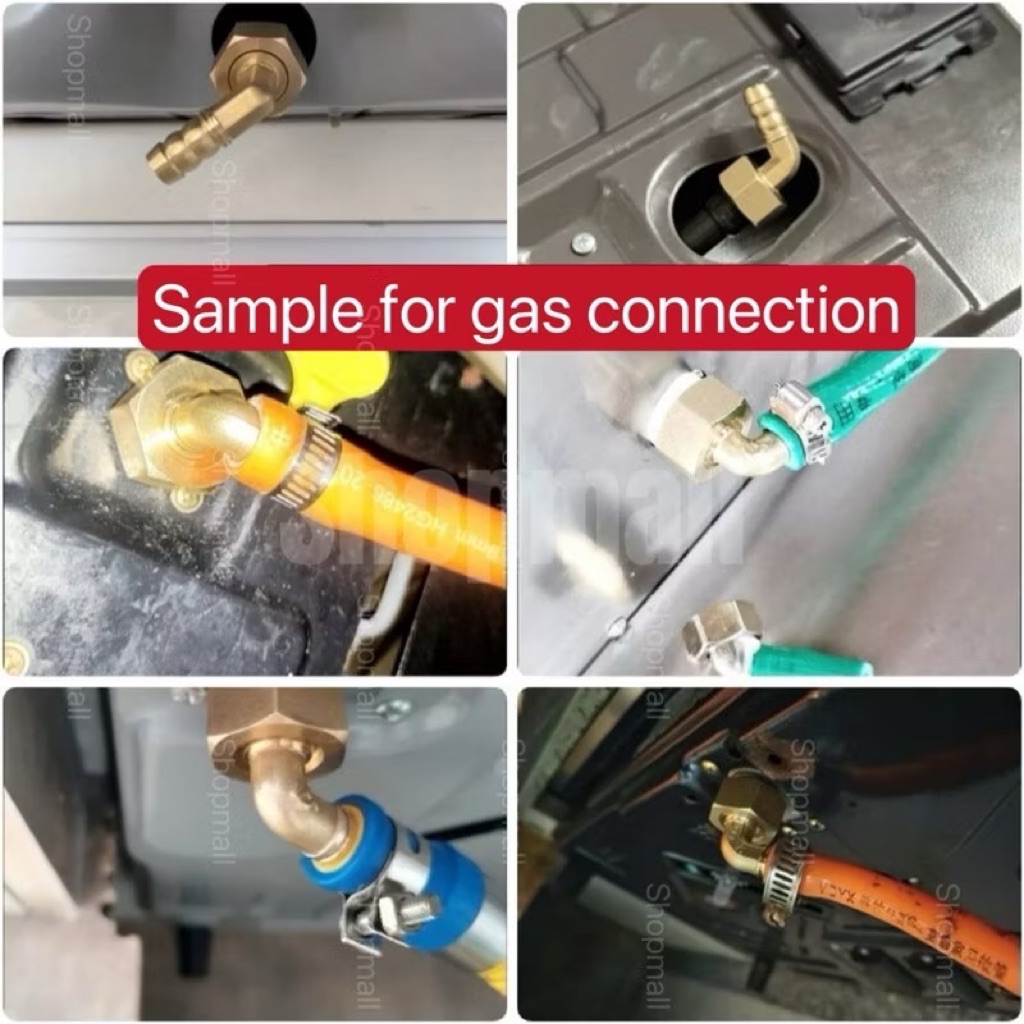 Universal Gas Cooker Stove Hob Inlet fitting Joint Hose / Penyambung ...