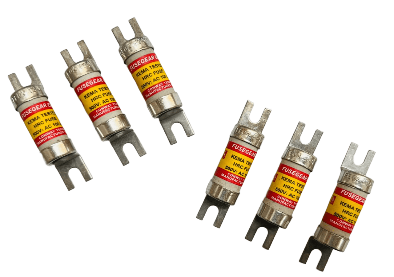 FUSEGEAR [ 6A / 10A / 16A / 20A / 32A ] HRC Fuse Link Cut Out Fuse ...