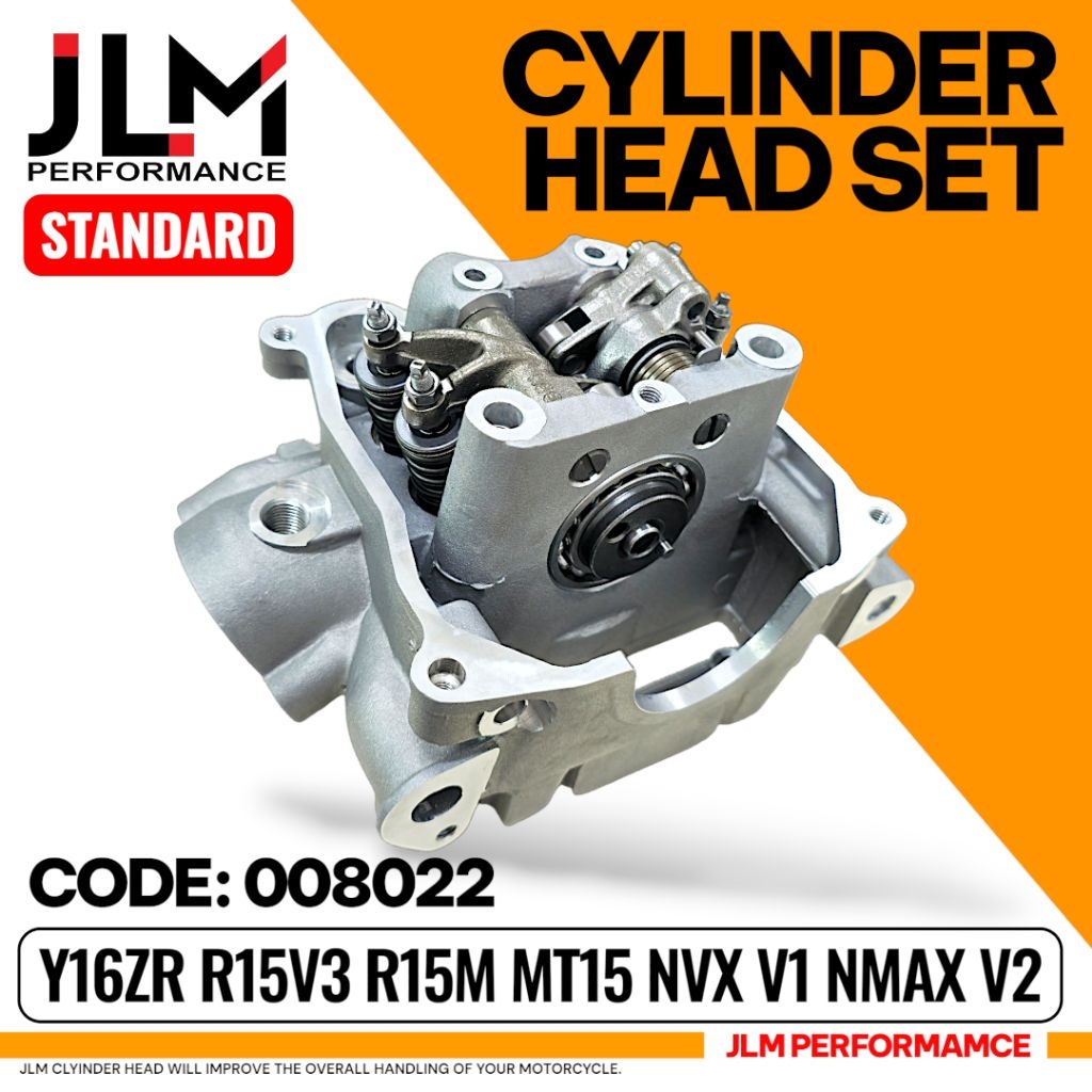 JLM Y16 Y16ZR ABS NVX NMAX R15 R15M FULL SET CYLINDER HEAD SET COMPLETE ...