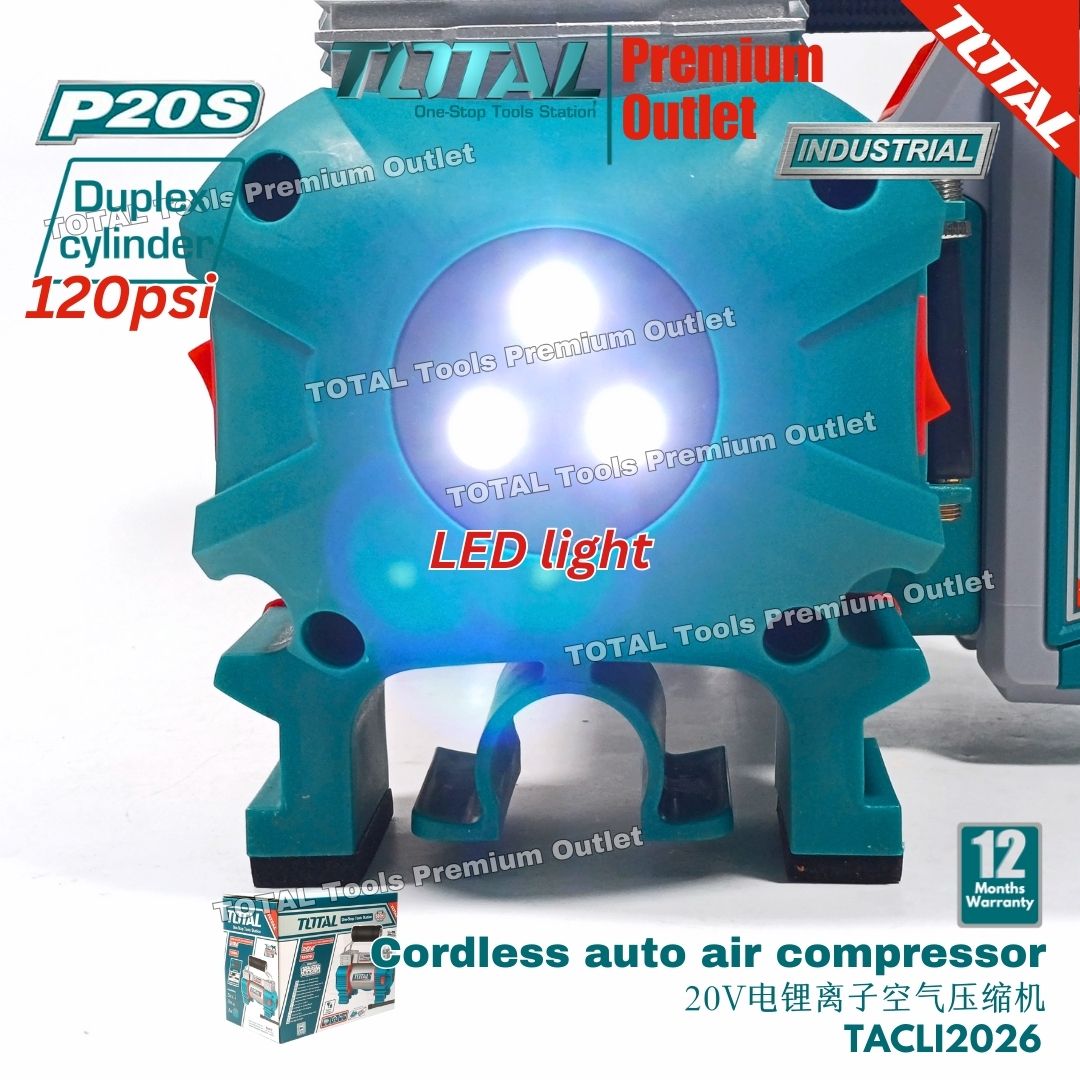 TOTAL Tools 20V series Cordless Handheld air pump compressor, Portable ...