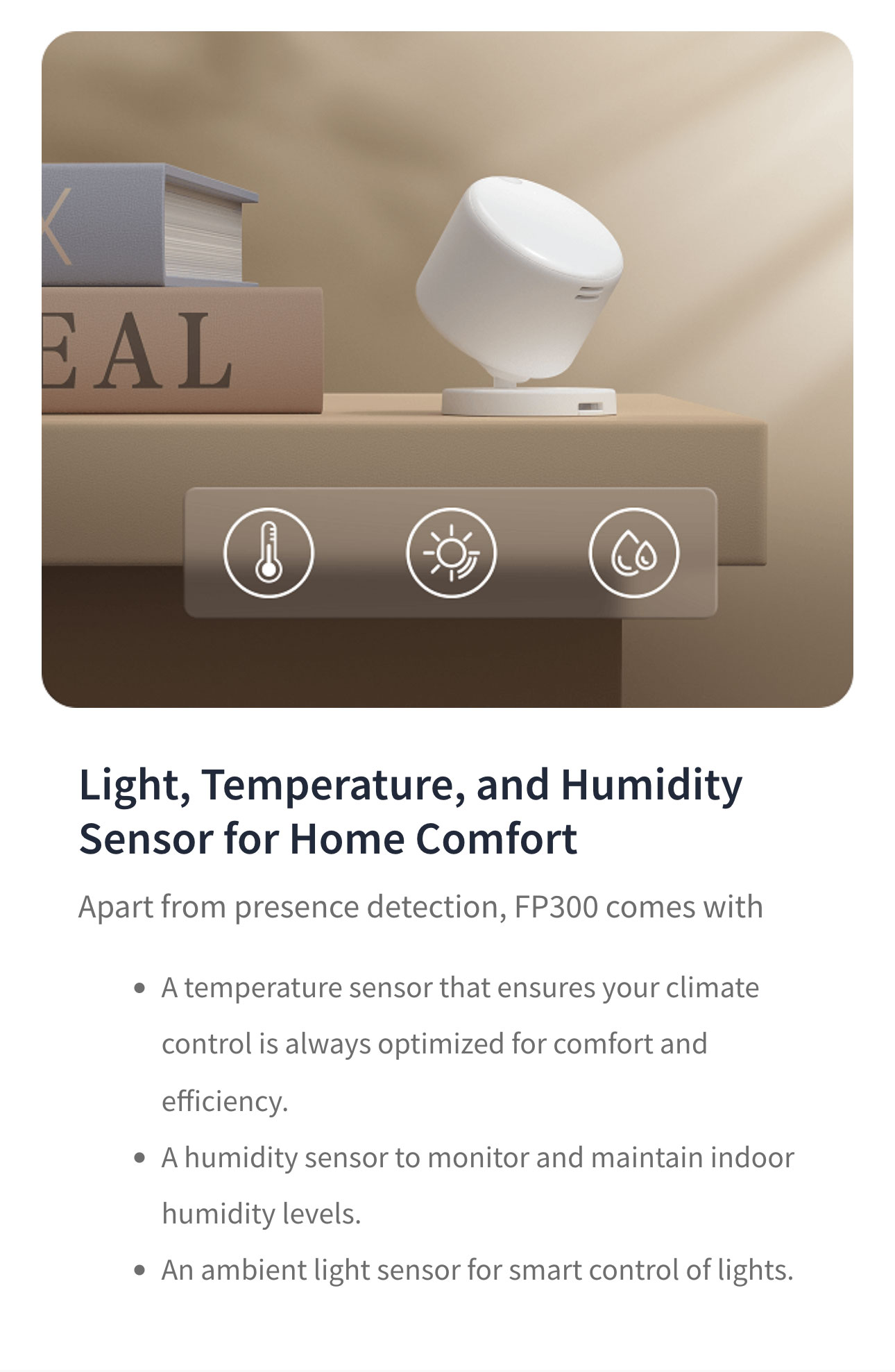 Aqara Presence Sensor FP300 Wireless 5-in-1 Motion Sensor with mmWave ...