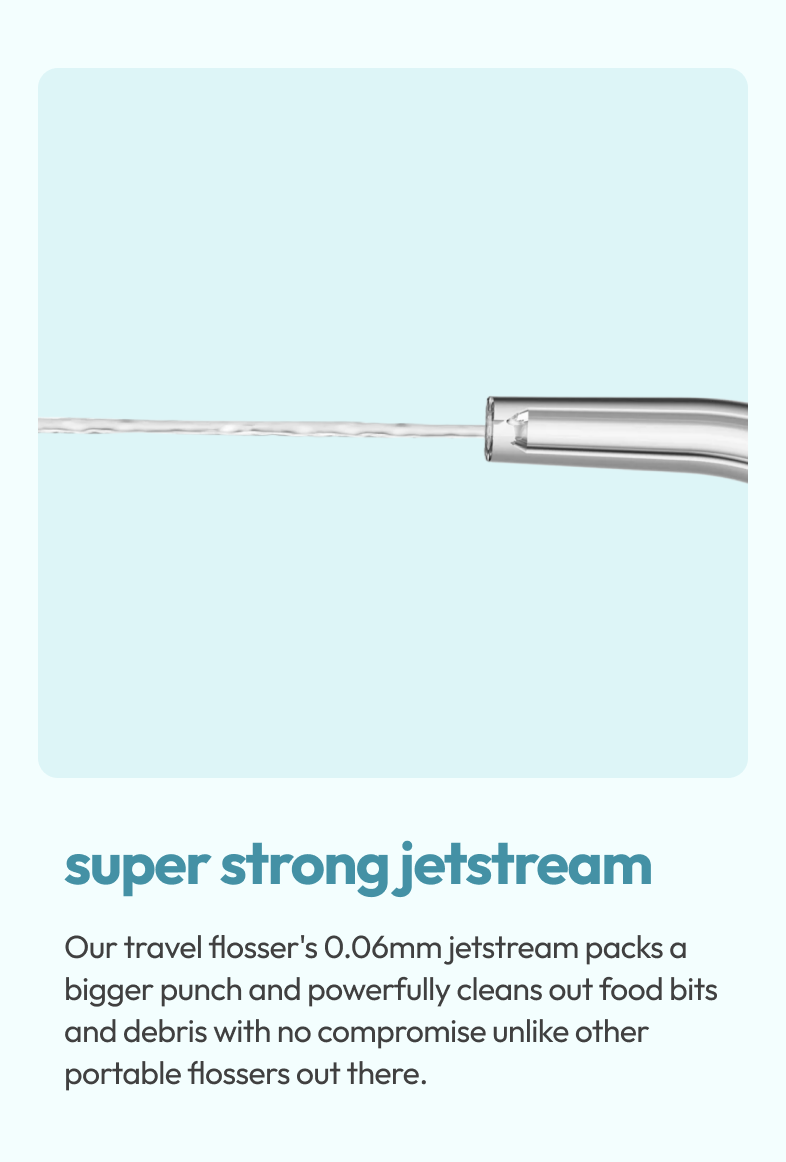 Stryv PocketFloss | Water Flosser for Teeth | 3 Cleaning Modes | 120ml ...