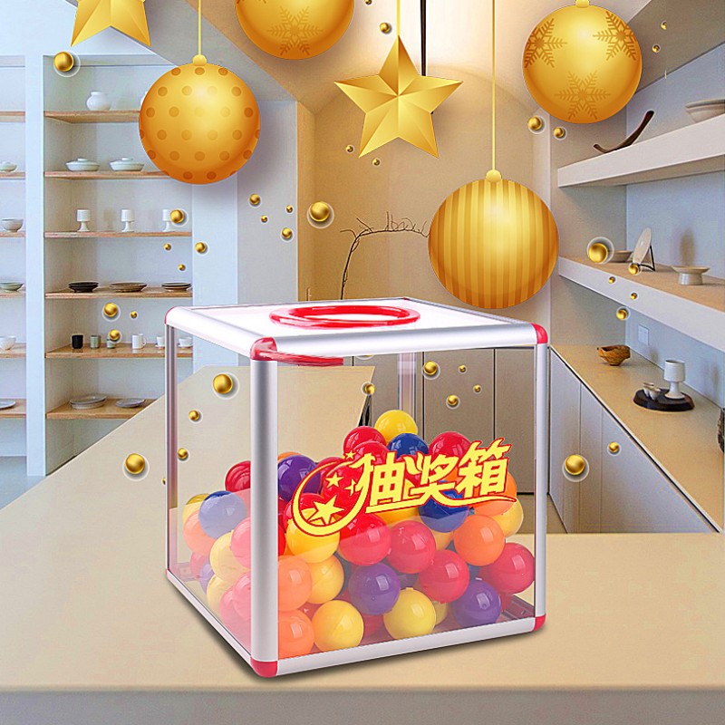 30cm Acrylic Lucky Draw Box Lottery Box Lottery Drawing Ball Mystery ...