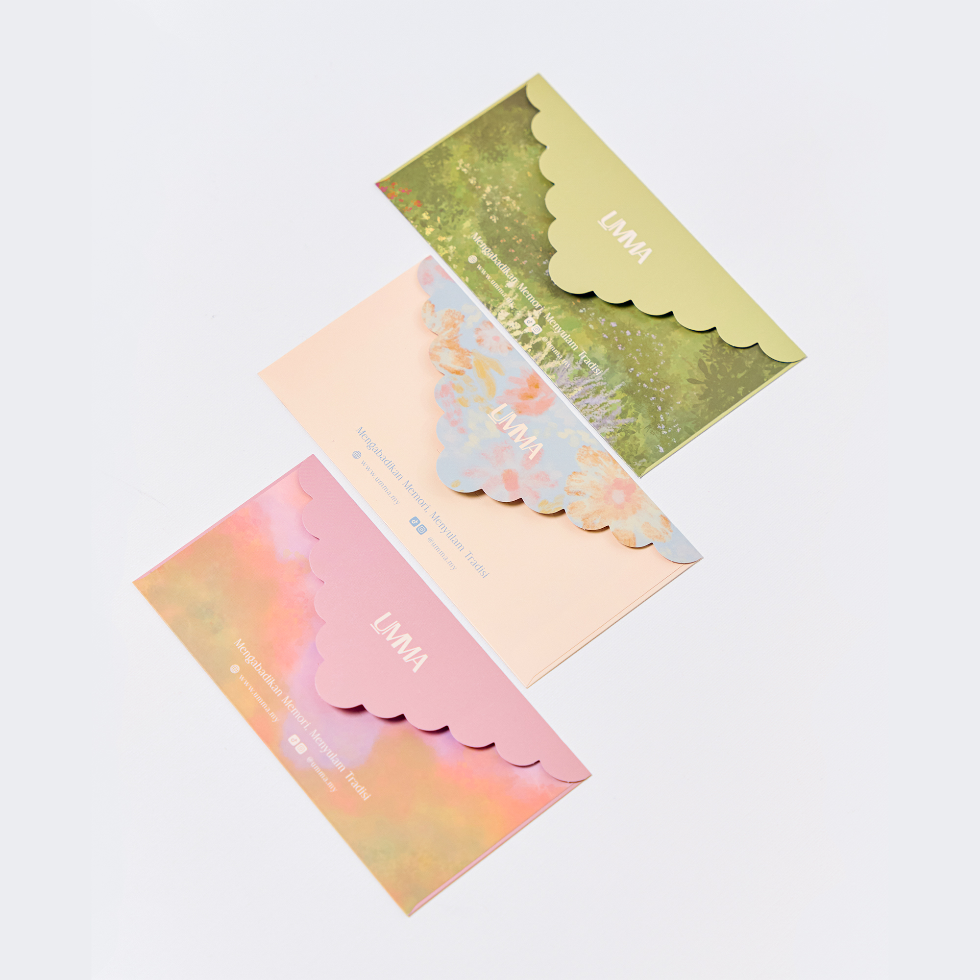 Potret Embossed Kraft Paper Sampul Raya 6 Pcs Pack (3 Color x 2 Pcs ...