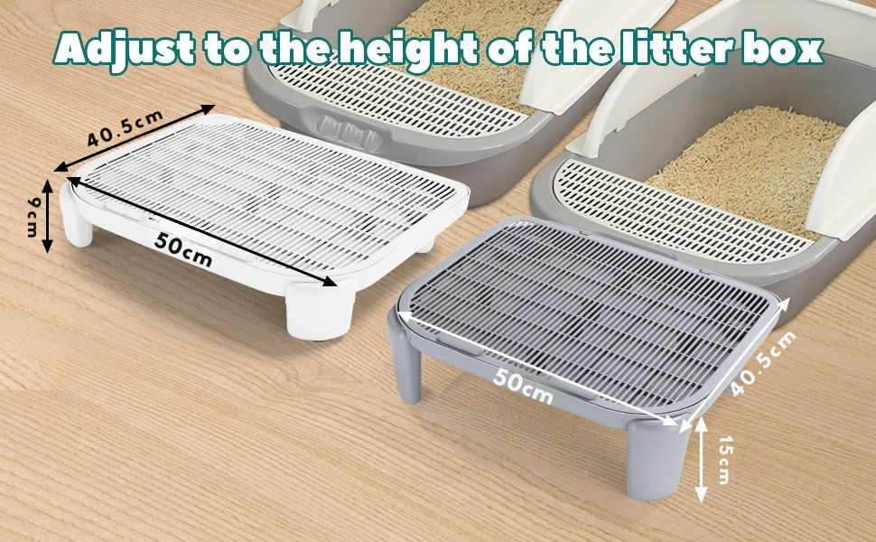 ePetz Cat Litter Ramp Double Layered Litter Trapper Sand Control Cat ...
