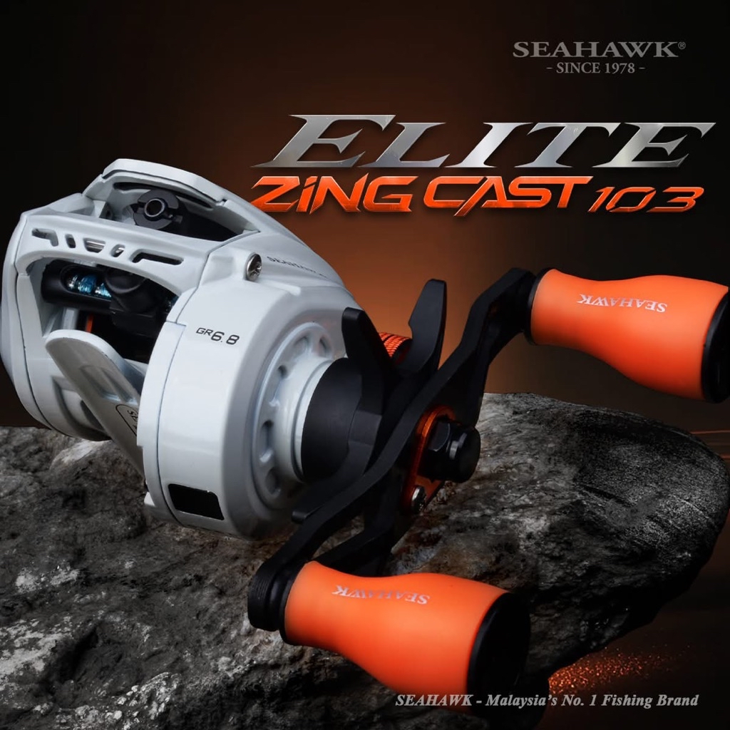 SEAHAWK IMS 1 ZING CAST Elite 103HSL IMS1 Baitcast Reel Mesin Pancing ...
