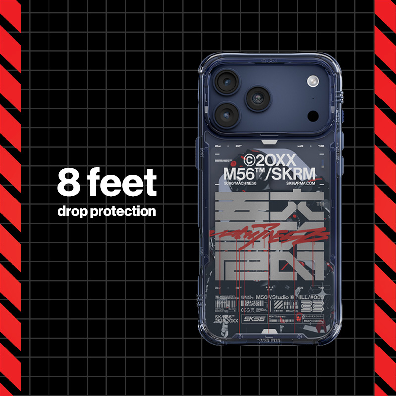 SKINARMA X M56 Mag-Charge Case for iPhone 17 Pro Max - Orange/ Blue ...