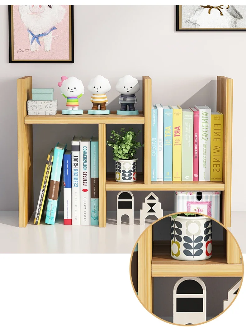 Armadiz Book Shelf Storage Rack Table Top Bookshelf Display Rack Office ...