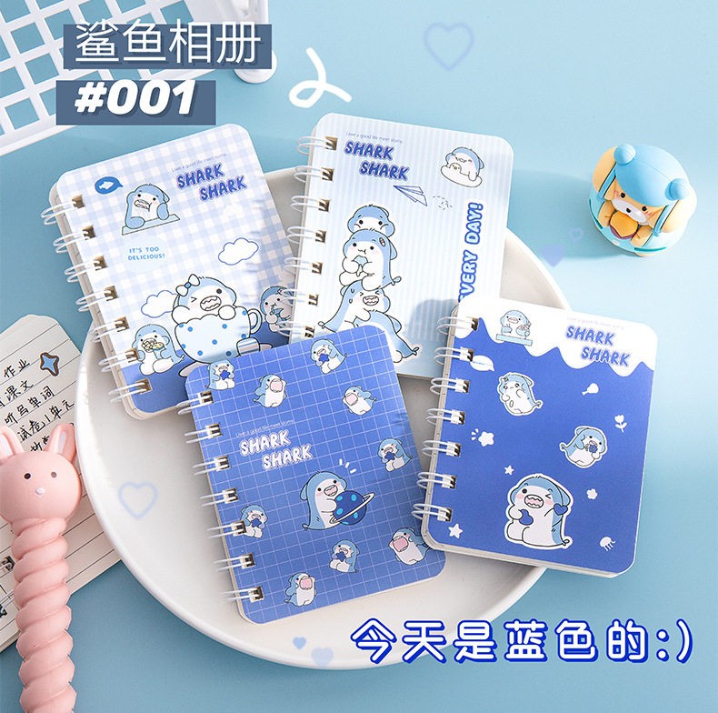 Buku Nota 可爱卡通笔记本A7 Cute Notebook Cartoon 侧翻卡通线圈学生口袋记事本便携礼物 Stationery ...
