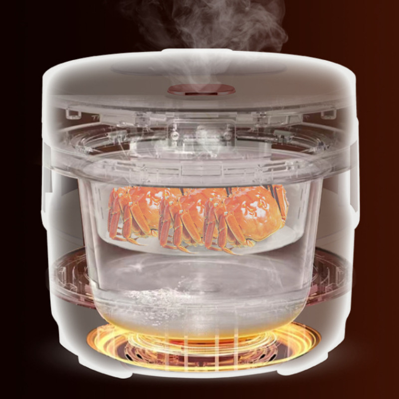 Low Sugar Rice Cooker 3L with Smart LED Display 600W Large Capacity 24 ...