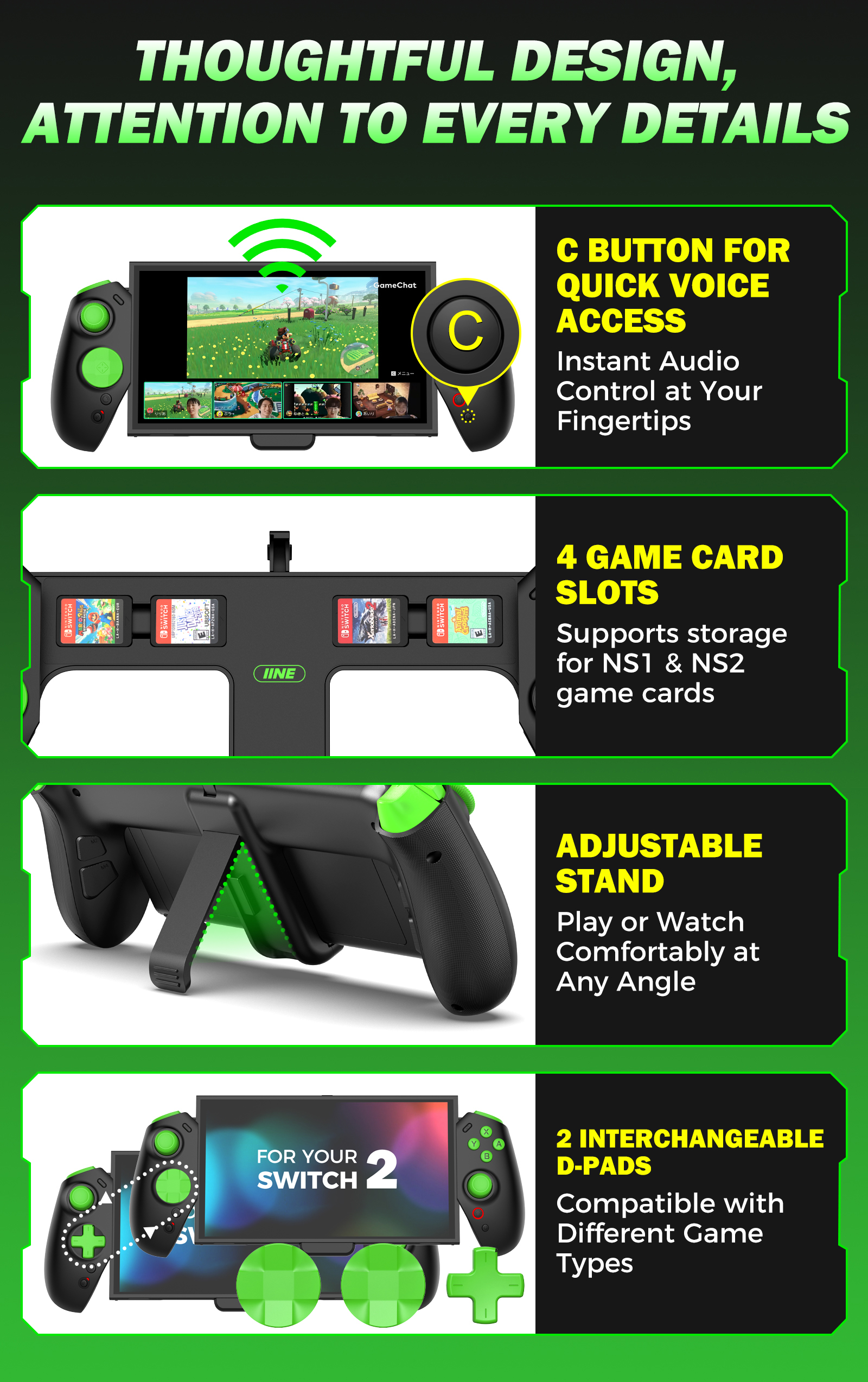 【NEW ARRIVAL】IINE Plug & Play Portable Gaming Controller for Nintendo ...